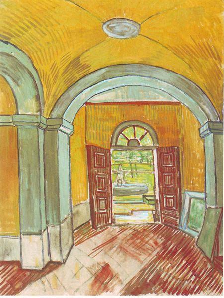 Vincent Van Gogh Entrance of the Hospital Norge oil painting art